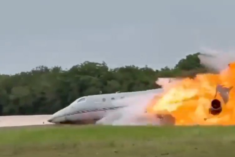 Avião particular explode após cair em pista do Aeroporto Internacional da República Dominicana; veja vídeo