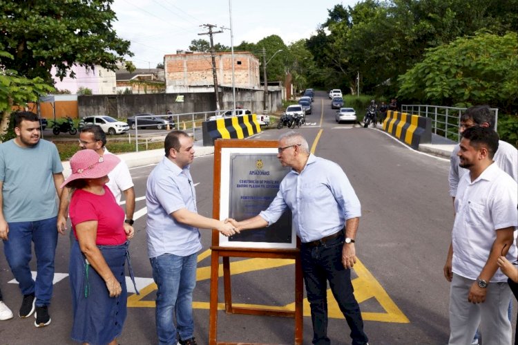 Governador Roberto Cidade inaugura primeira ponte do Programa Estadual de Construção de Pontes Urbanas em Manaus