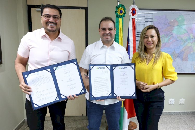 Governador Roberto Cidade assina novo convênio do Asfalta Amazonas e ordem de serviço para obras de pavimentação em Autazes