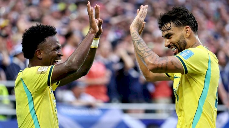 Brasil domina Escócia, vence e avança na Copa do Mundo como líder do grupo