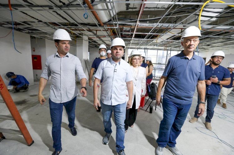 Governador Roberto Cidade vistoria obras na FCecon e no SPA Coroado