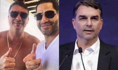 Flávio Bolsonaro aparece em foto com “Sicário”; presidenciável se explica. Veja vídeo
