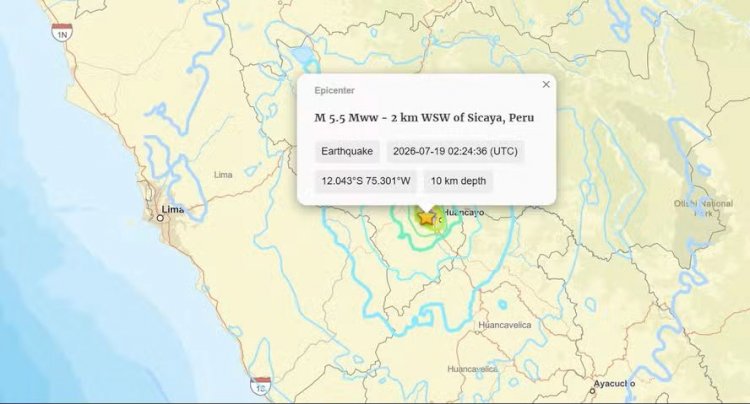 Terremoto no Peru deixa ao menos 5 mortos, mais de 20 feridos e 300 desalojados