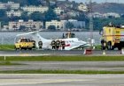 Avião sai da pista no Aeroporto Santos Dumont e causa cancelamento de voos