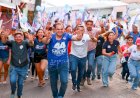 Roberto Cidade destaca propostas para a educação durante caminhada no Santo Agostinho