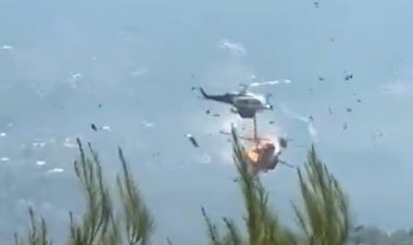 Helicópteros militares colidem no ar durante combate a incêndios florestais na Grécia