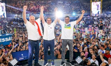 Cidade lança candidatura com Arena lotada e recado à oposição: 'Vou responder com trabalho'