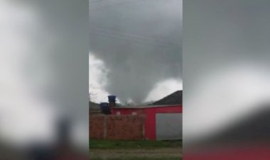 Grande tornado gerado por passagem de ciclone bomba atinge RS
