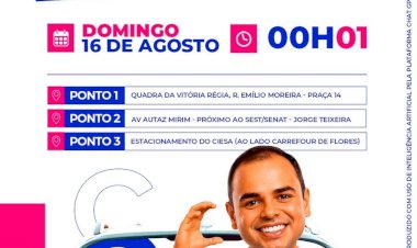 Roberto Cidade inicia campanha eleitoral com adesivaço na capital e no interior do Amazonas