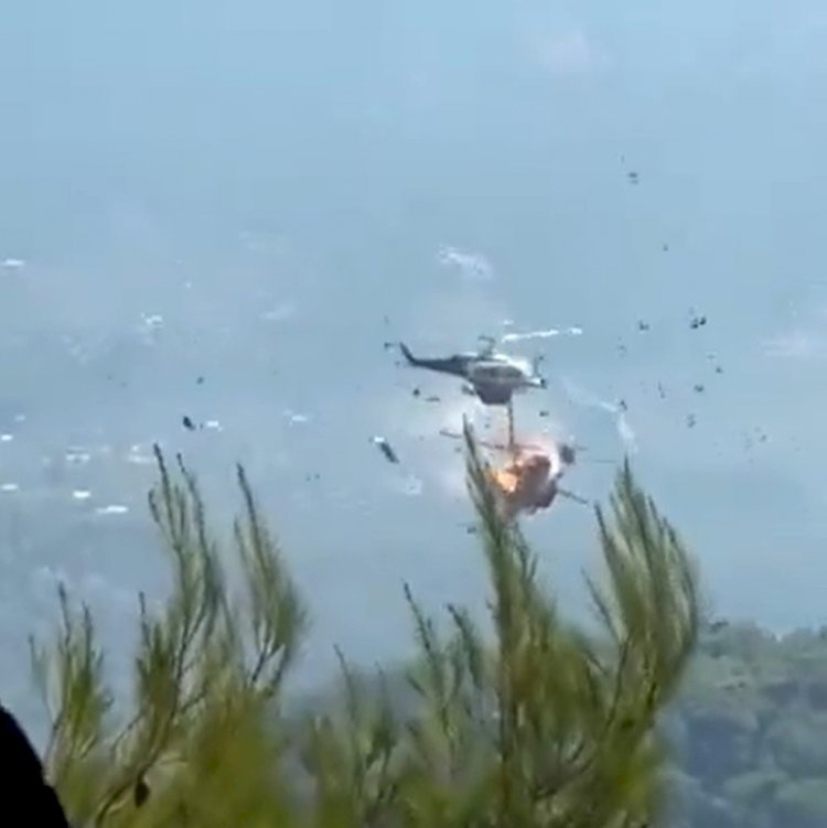 Helicópteros militares colidem no ar durante combate a incêndios florestais na Grécia