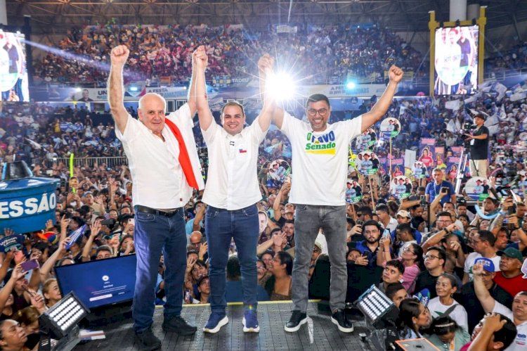 Cidade lança candidatura com Arena lotada e recado à oposição: 'Vou responder com trabalho'