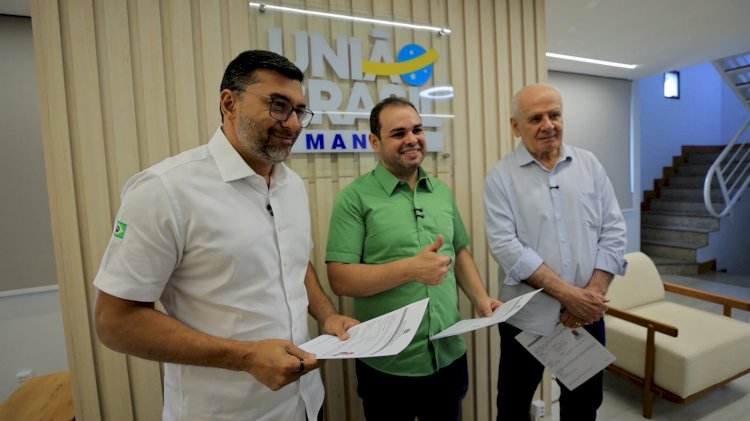 Wilson Lima confirma candidatura ao Senado pela coligação União pelo Amazonas com assinatura do registro eleitoral