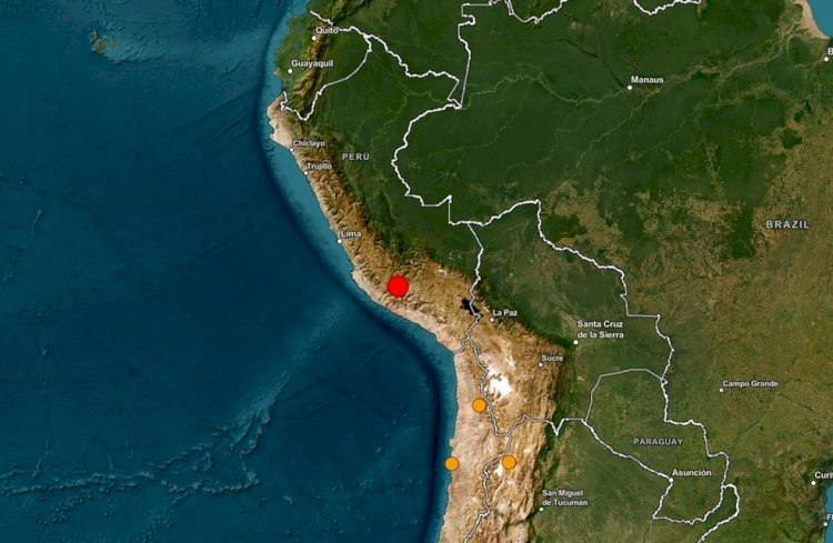 Terremoto de magnitude 6,7 atinge o Peru