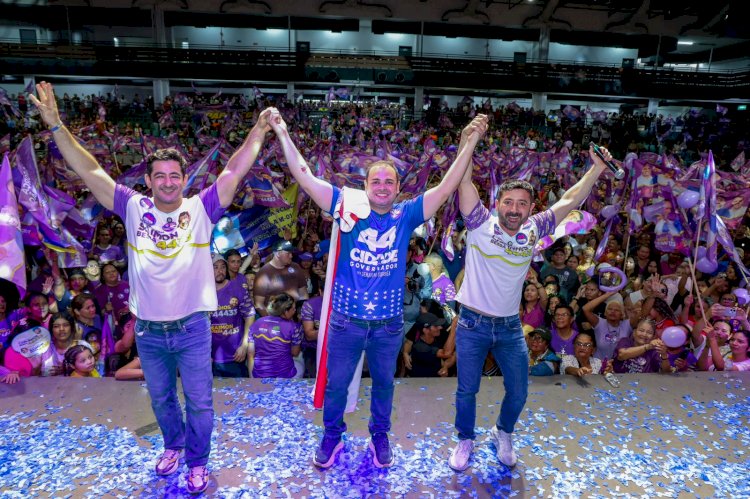 'Vou fortalecer o atendimento psicológico e psiquiátrico no Amazonas', afirma Cidade durante lançamento das candidaturas de Carlinhos e Saimon Bessa