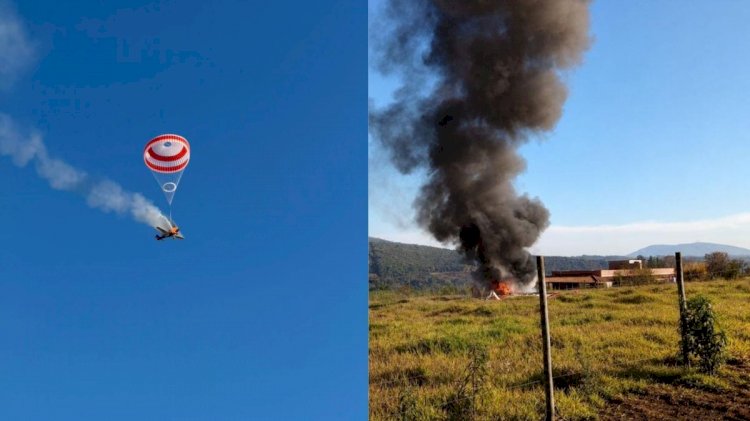 Avião sofre pane, piloto aciona paraquedas e faz pouso de emergência em MG