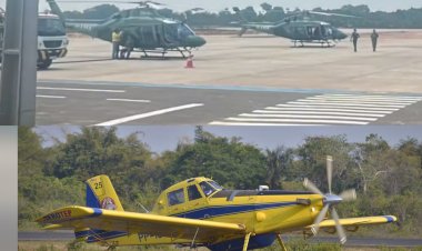 Aeronaves enviadas para combater queimadas no AM chegam a Manaus