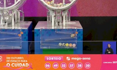 Mega-Sena 3076 acumula e prêmio vai a R$ 320 milhões; confira os números sorteados