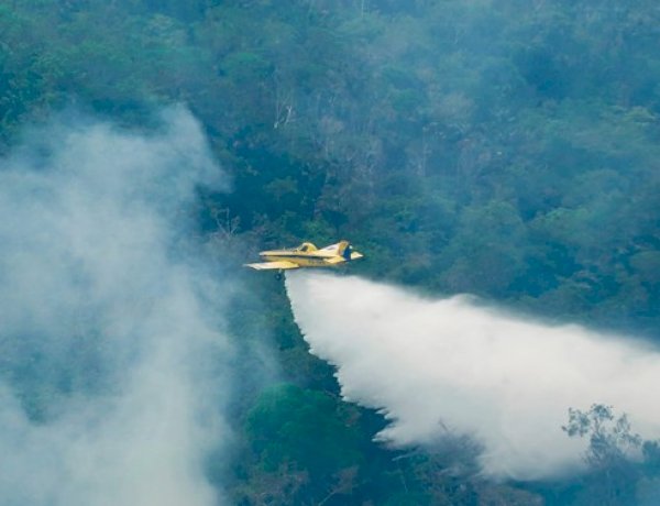Fumaça das queimadas impede voos de aeronaves que combatem incêndios no AM, diz Ibama